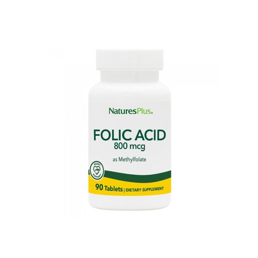 Natures Plus Folic Acid 800 mcg, 90tabs