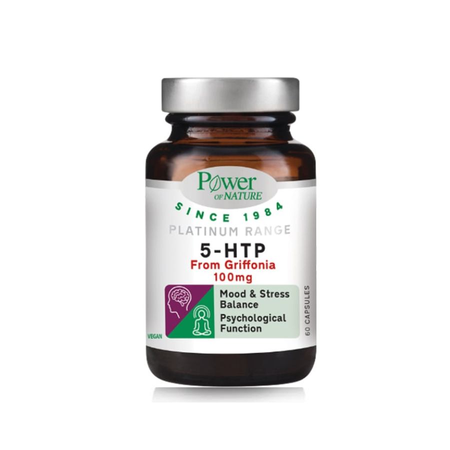 Power of Nature Platinum Range 5-HTP From Griffonia 100mg, 60caps